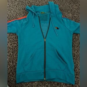 Aviator Nation 4 Rainbow Stripe Neon Blue
Zip Up Hoodie
Perfect condition
